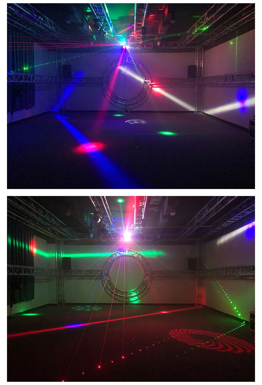 CRONY 24PCS 4in1 Moving Head Light Beam Strobe Effect Led Moving Head DMX DJ Disco Rotating Magic Ball Lights RGBW