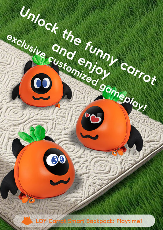 حقيبة ظهر CRONY Carrot LED ذكية لعرض البكسل الفني حقيبة ظهر قابلة للبرمجة عبر البلوتوث مع شاشة LED بحجم 32x32 عرض نصوص ورسوم متحركة مخصصة للسفر والمدرسة والتنقل هدايا تقنية