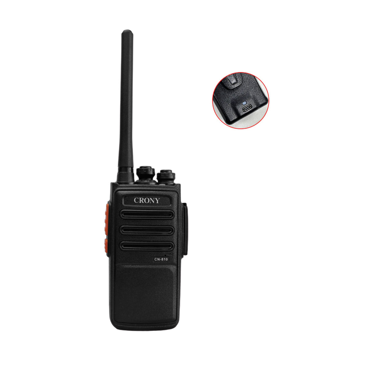 Crony 5W CN810 2Pcs walkie-talkie Professional Walkie Talkies 2-7 KM Portable Handheld Civilian Two Way Radio Black