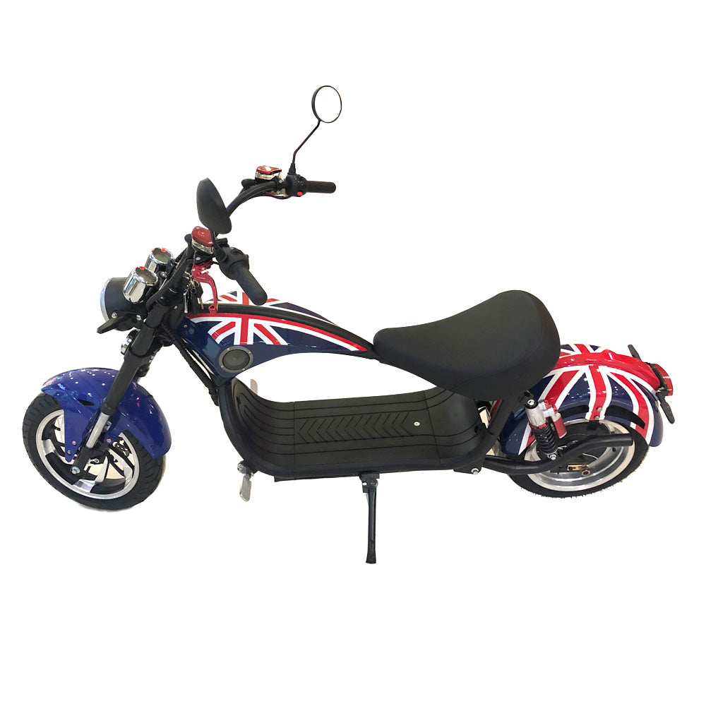 كروني نيو X1 هارلي سيارة كهربائية مع مكبر صوت بلوتوث سكوتر كهربائي تعليق أمامي وخلفي