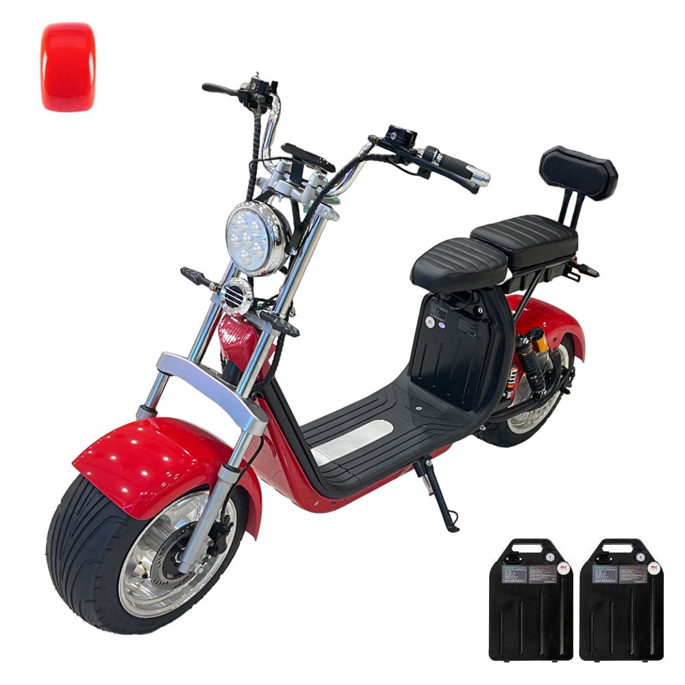 CRONY G-029 High-Speed Harley Electric Scooter – 3000W Motor, 60V Dual Battery, 80 KM/H Speed, Dual Seat, Hydraulic Suspension, Fat Tires, LED Lights, Key Start, 200KG Load Capacity & 30° Climb Power