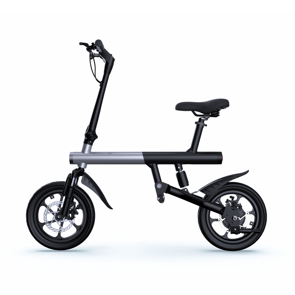 CRONY C4 Folding Electric Bicycle 350W Motor Front/Rear Disc Brakes LCD Display