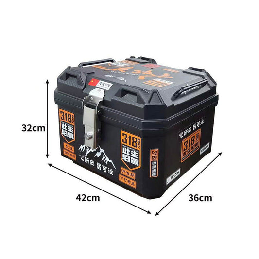 صناديق توصيل صلبة من CRONY بنقشة زهرية 45 لتر مقاومة للماء بسعة كبيرة صندوق أمتعة خلفي للذيل