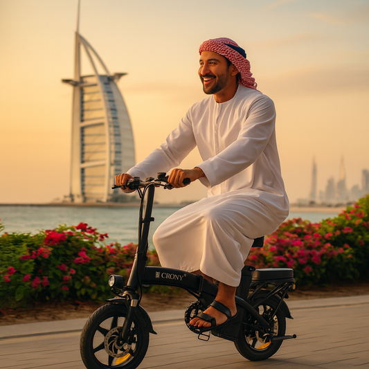 دراجة كهربائية مدمجة كروني A5F بعجلة 14 بوصة قابلة للطي، بمحرك 350 واط للسفر والتنقل في المدينة