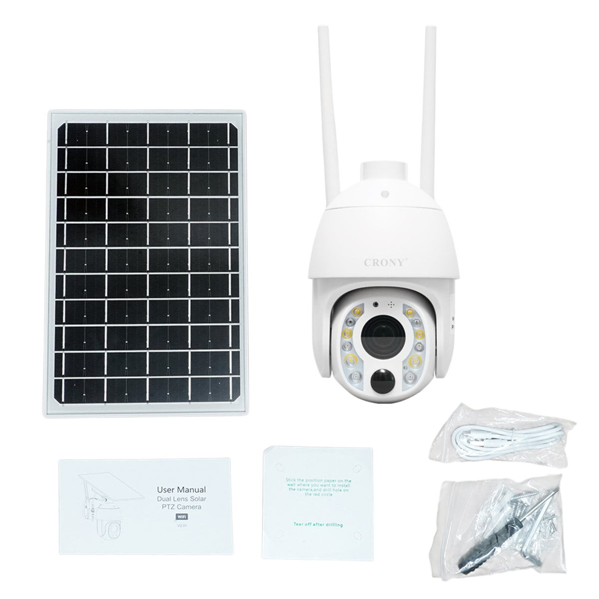 CRONY RBX-S10P-10X 4G Solar PTZ Wireless 10X Zoom Camera