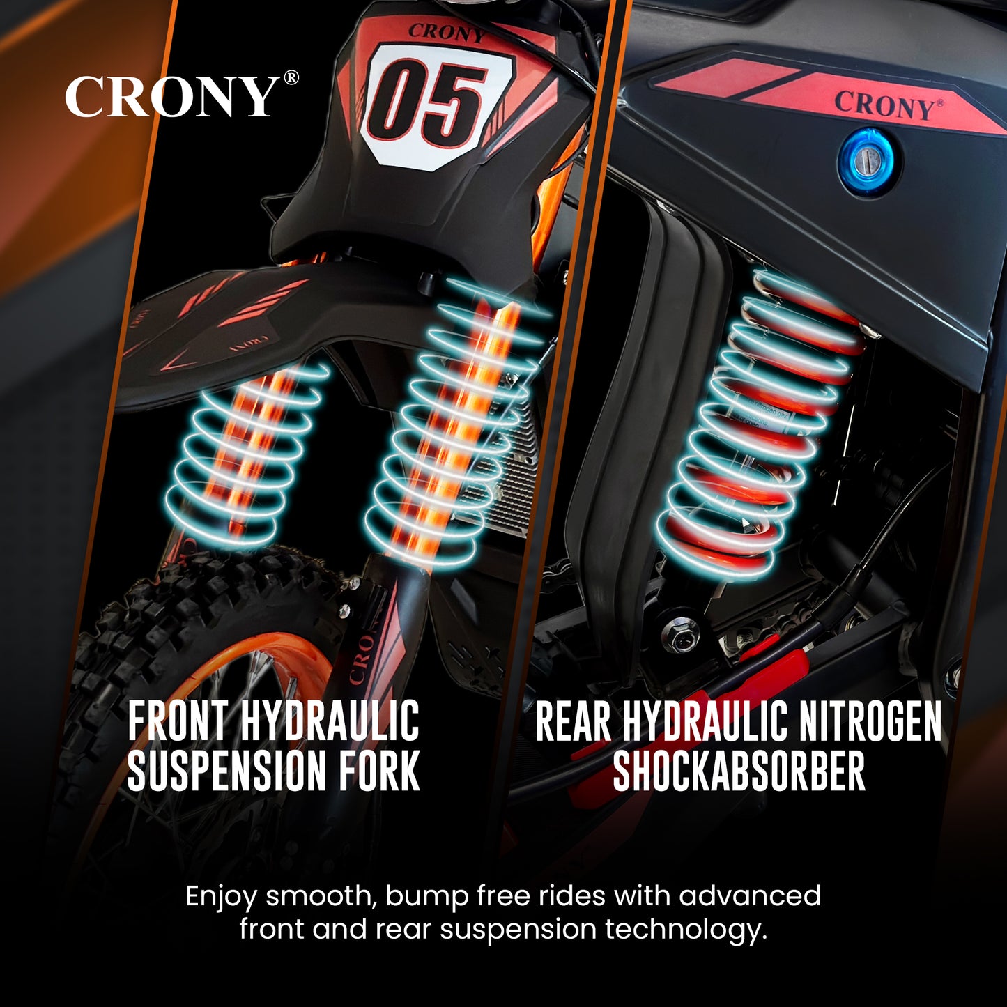 CRONY-09 Electric Dirt Bike 350W Motor, 36V 12Ah Battery, 14 Inch Off-Road Tires, Up to 36KM/H Speed, LCD Display, LED Headlight, Bluetooth Speaker, Electric Motorcycle for Outdoor Riding, Durable Design, 1 Year Motor Warranty