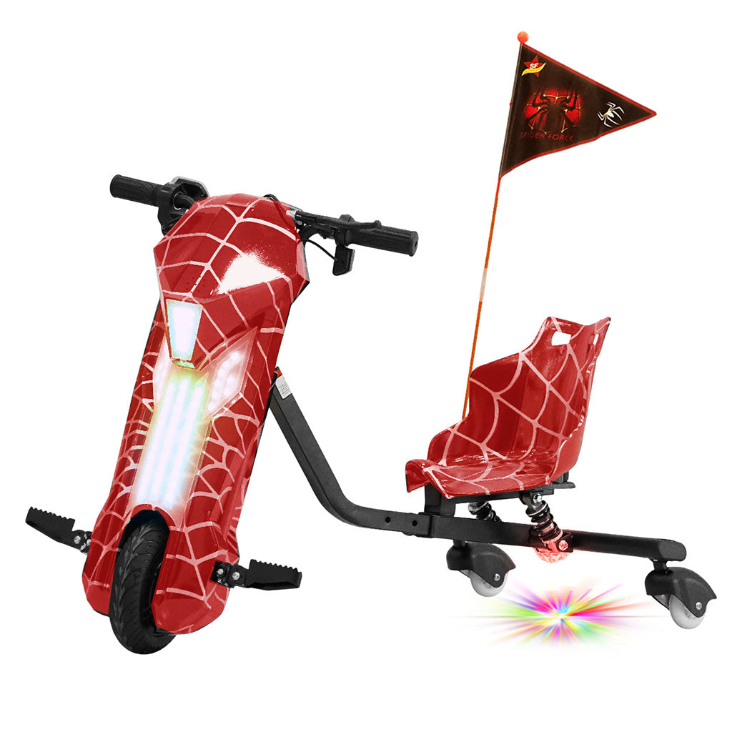 سيارة انزلاق من نوع V مقاس 8 إنش CRONY D02 جاهزة للقيادة بسرعة 18 كم/س، مع أضواء LED ومكبر صوت بلوتوث