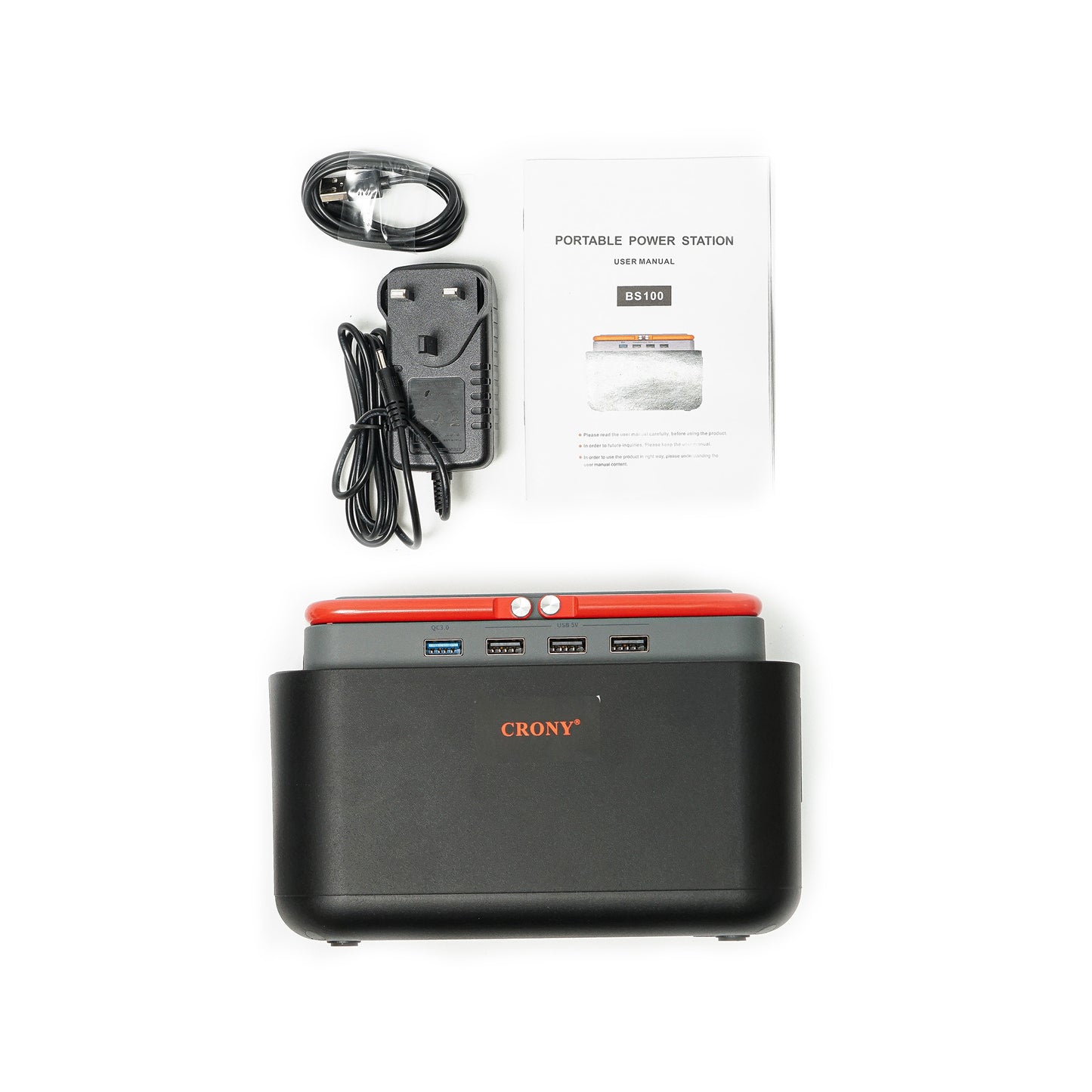 محطة طاقة محمولة CRONY BS100 بسعة 45000mAh للتخييم في الهواء الطلق والسفر والصيد والطوارئ بطارية 100 واط مولد طاقة محمول للطوارئ