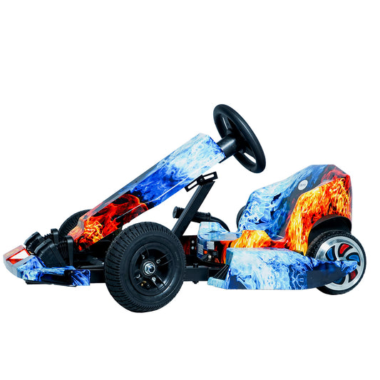 CRONY JL001-04 Electric Go-Kart Hand Brakes LED Light Wheels Electric Amusement Kart