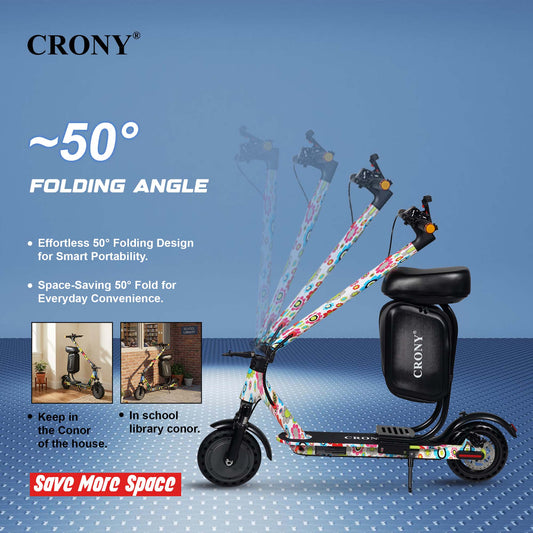 XM M365 APP+SEAT is a foldable electric scooter designed for adult urban commuting. Powered by a 350W motor, it delivers speeds between 25–45 km/h with a range of 15–20 km per charge