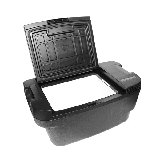 ثلاجة سيارة محمولة CRONY TSL35 بسعة 35 لتر شاشة LED ضوضاء منخفضة متينة للاستخدام على 12 فولت 24 فولت والمنزل