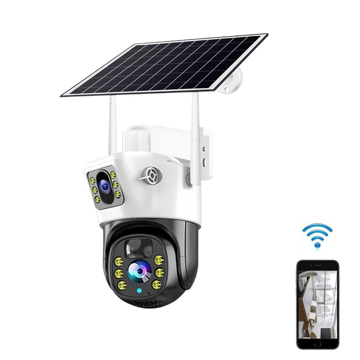 كاميرا شمسية CRONY VCS09 4G WIFI كاميرات أمان خارجية كاميرات خارجية لاسلكية بدقة 4MP/8MP عالية الوضوح كاميرا PTZ شمسية IP مزودة ببطارية مدمجة كاميرات مراقبة فيديو