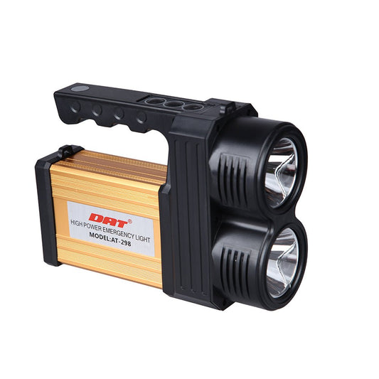 AT-298 solar power system Torcia Lampada A Led Ricaricabile Emergenza 10w 200 Metri Usb Luce Gialla Bianca - Edragonmall.com