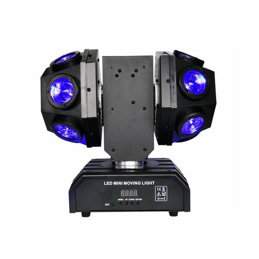Crony 12pcs X 10W LED Super Beam Moving Head light Double Ball Football Light RGBW Color For KTV bar, art bar,Di bar, stage-2 - Edragonmall.com