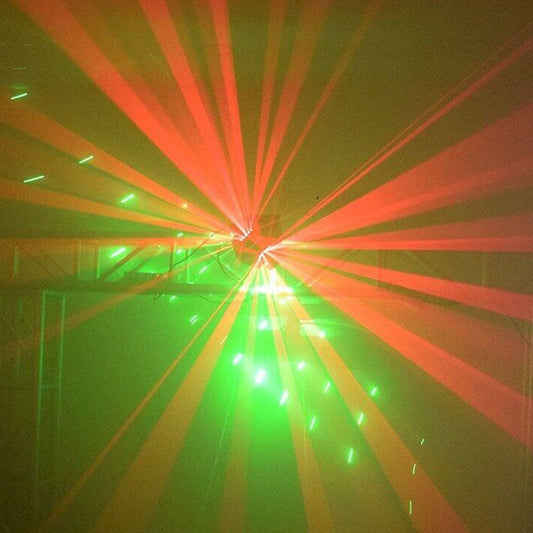 CRONY 16PCS*3W LED Moving Head Light with laser and Flash lamp Professional DJ Rotating Disco Ball Lights LED Beam Laser Strobe Moving Head - Edragonmall.com