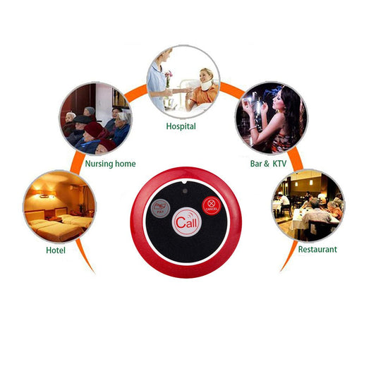 CRONY 3 Key Wireless Calling System Wireless Pager Calling System Restaurant Guest Paging System - Edragonmall.com