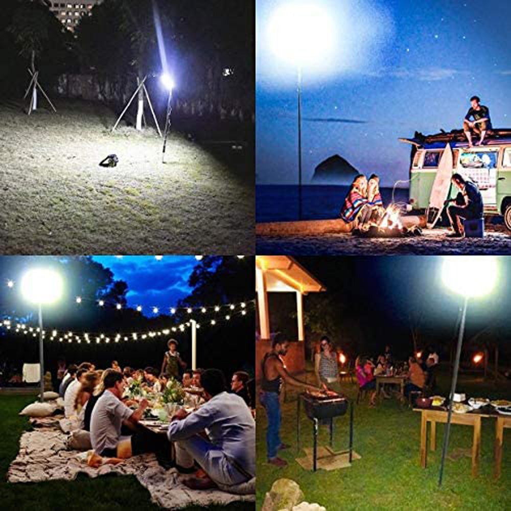 CRONY 5LED Fishing Light 360°Light Outdoor Telescopic Camping Rod Floodlight COB Lamp with Fishing Rod Perfect - Edragonmall.com