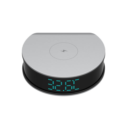 CRONY H300 Alarm clock wireless charging camera 1080P FAST PHONE CHARGER SURVEILLANCE CAMERA WITH NIGHT VISION - Edragonmall.com