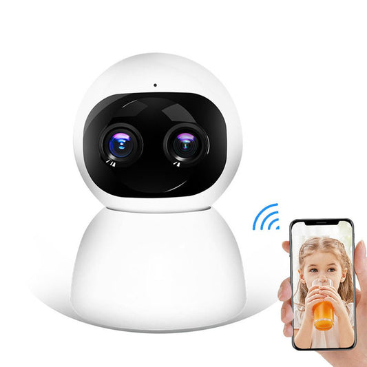 CRONY NIP-28 carecam PRO APP dual camera zoom, high-definition night vision smart home surveillance camera wifi mobile phone remote control - Edragonmall.com