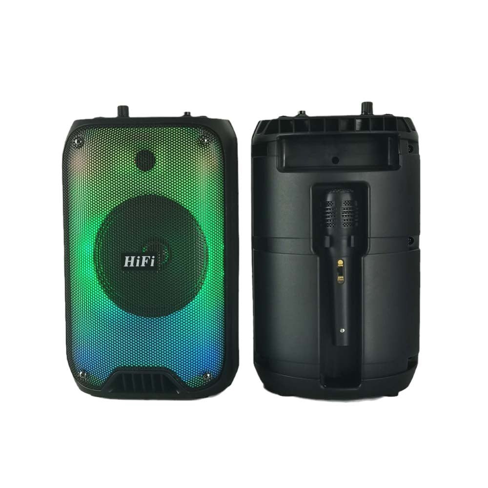 CRONY RX-6168 Speaker portable blututh speaker dancing speaker with flame light 10W party outdoor karaoke speaker - Edragonmall.com