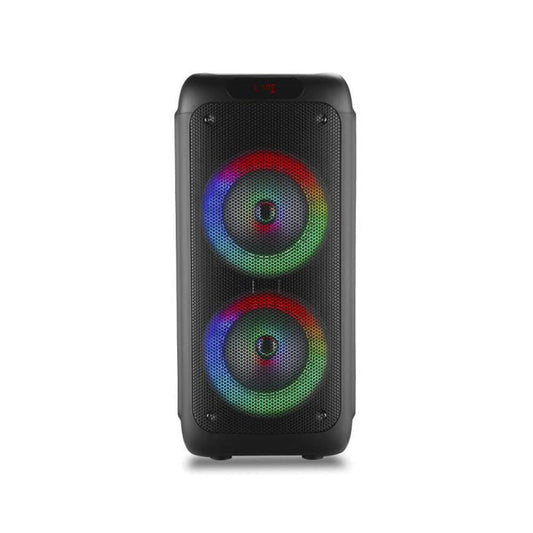 CRONY RX-8281 Speaker 8 inch 60W big power DSP effect running LED light portable party speaker - Edragonmall.com
