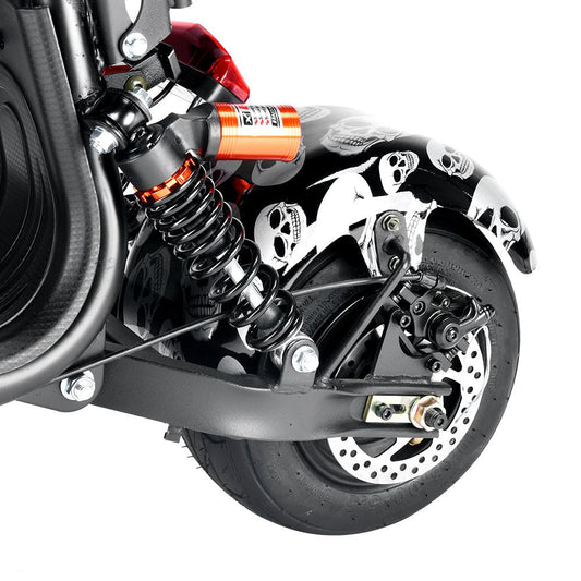 CRONY Small Harley two seat big tires with BT 1000w 60KM/H high power two wheels adult electric scooter motorcycle | orange - Edragonmall.com