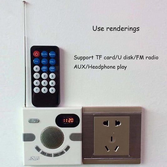 CRONY SQ-201P 8GB Quran Speaker Wall Bluetooth Wireless Stereo Sound MP3 Player - Edragonmall.com
