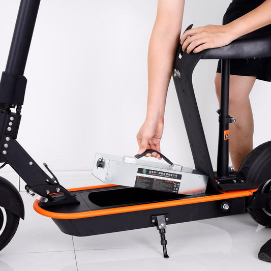 CRONY Top Speed 40KM/H 8 inch wide tyre electric scooter Replaceable battery prolong riding distance - Edragonmall.com