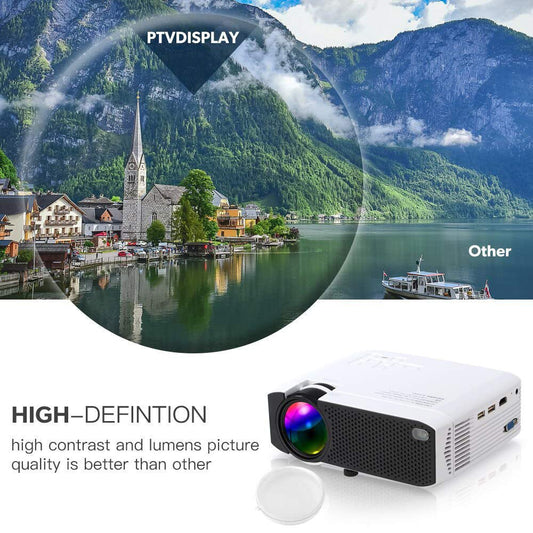 E400A Smart Projector Ram HD 3D WiFi miracast 2500 Lumens Home Cinema Projector - Edragonmall.com