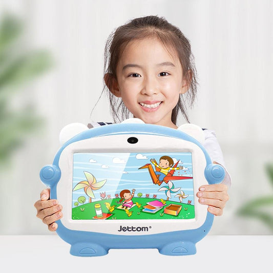 Jettom baby learn machine 7 inch 8GB ROM 512MB RAM LCD Dual Camera Kids Tablet | Blue - Edragonmall.com