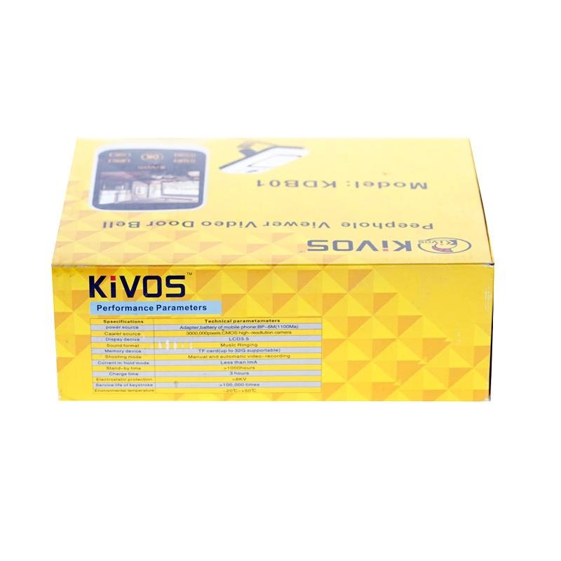 KDB01 Digital Video Doorbell 3.5 Inch Wireless Viewer Doorbell Night-Vision Door Eye Peephole - Edragonmall.com