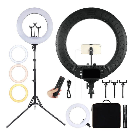 RL-18 45CM remote control 3 mobile phone Live Fill Light Selfie Ring light and Photographic lamp - Edragonmall.com