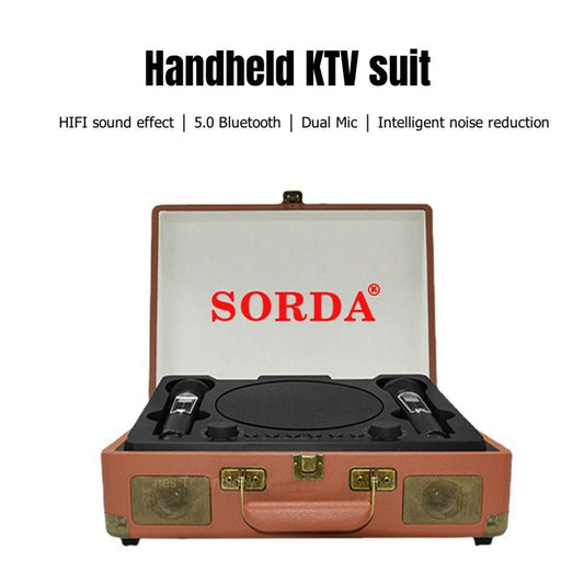 SD-2109 Carry-on type BT Speaker Bluetooth Audio Wireless Handheld Home KTV Singing Bar Outdoor Karaoke Mic Speakers All-in-one Equipment 4000mAh Battery - Edragonmall.com