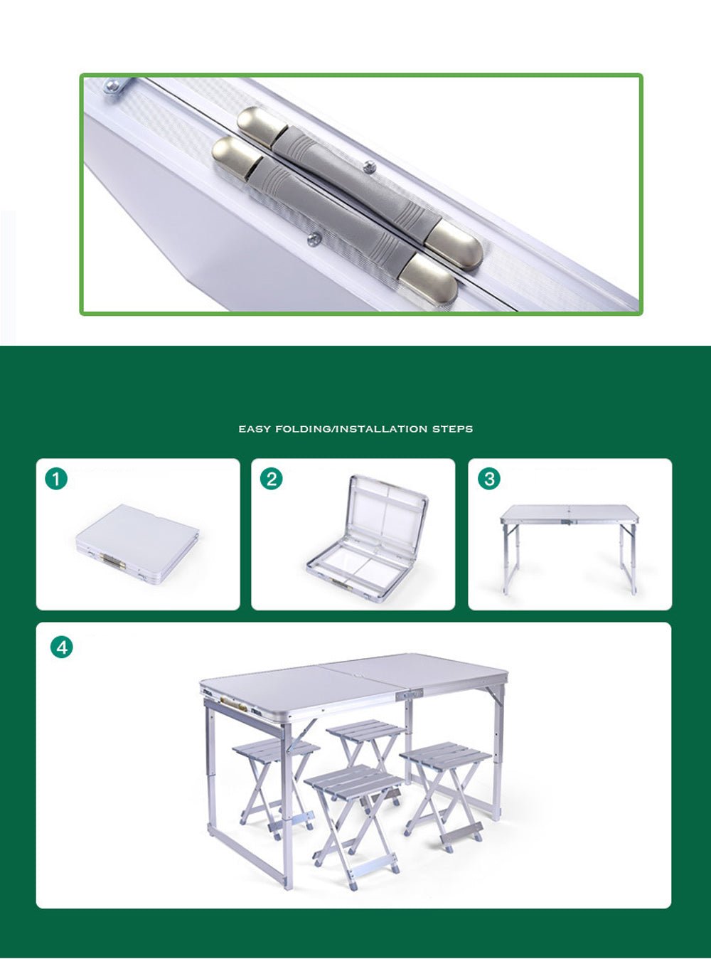 Split table Dinning Escrivaninha Set Outdoor Furniture Folding Desk Plegable Mesa De Jantar Dining Table - Edragonmall.com
