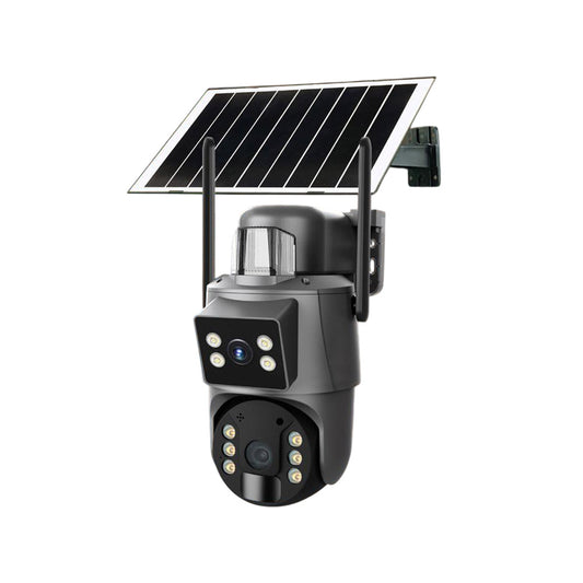 كاميرا أمان شمسية CRONY RBX-SD400 4G 6 ميجابكسل خارجية لاسلكية PTZ للمراقبة كشف بشري بالذكاء الاصطناعي رؤية ليلية ملونة دعم مقاومة للماء