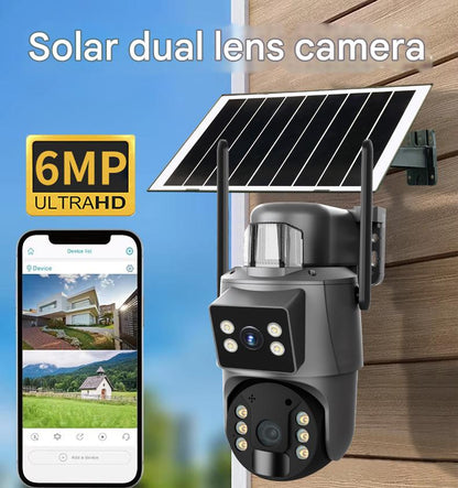 كاميرا أمان شمسية CRONY RBX-SD400 4G 6 ميجابكسل خارجية لاسلكية PTZ للمراقبة كشف بشري بالذكاء الاصطناعي رؤية ليلية ملونة دعم مقاومة للماء