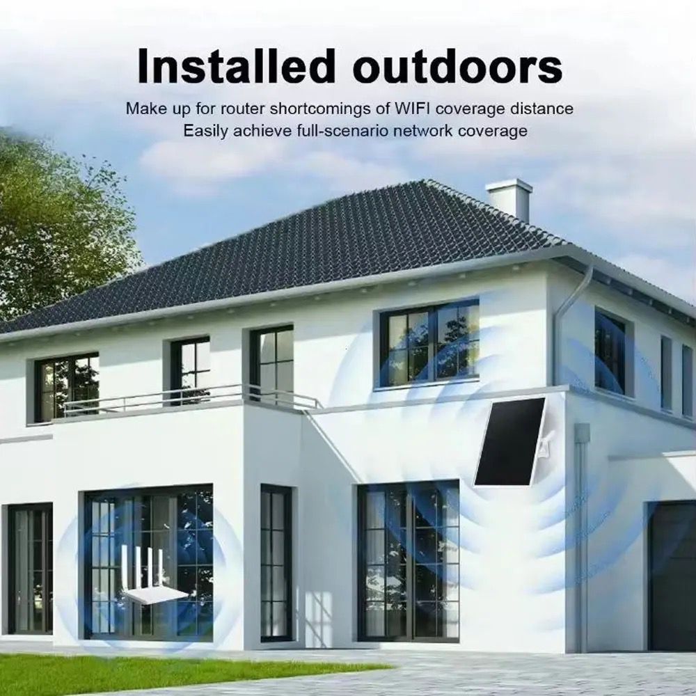 راوتر 4G يعمل بالطاقة الشمسية CRONY C&E-L8 نقطة اتصال واي فاي خارجية مقاومة للماء IP65 مع فتحة بطاقة SIM واي فاي 2.4 جيجاهرتز يدعم حتى 8 أجهزة منفذ RJ45 وصول إنترنت عن بُعد للتخييم والمراقبة والمزارع