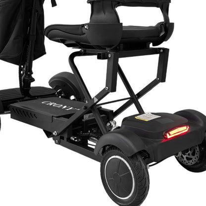 سكوتر التنقل الكهربائي CRONY YB-M04 للبالغين، كرسي متحرك قابل للطي، مدى طويل، عجلة أمامية 10 إنش، سكوتر للسفر