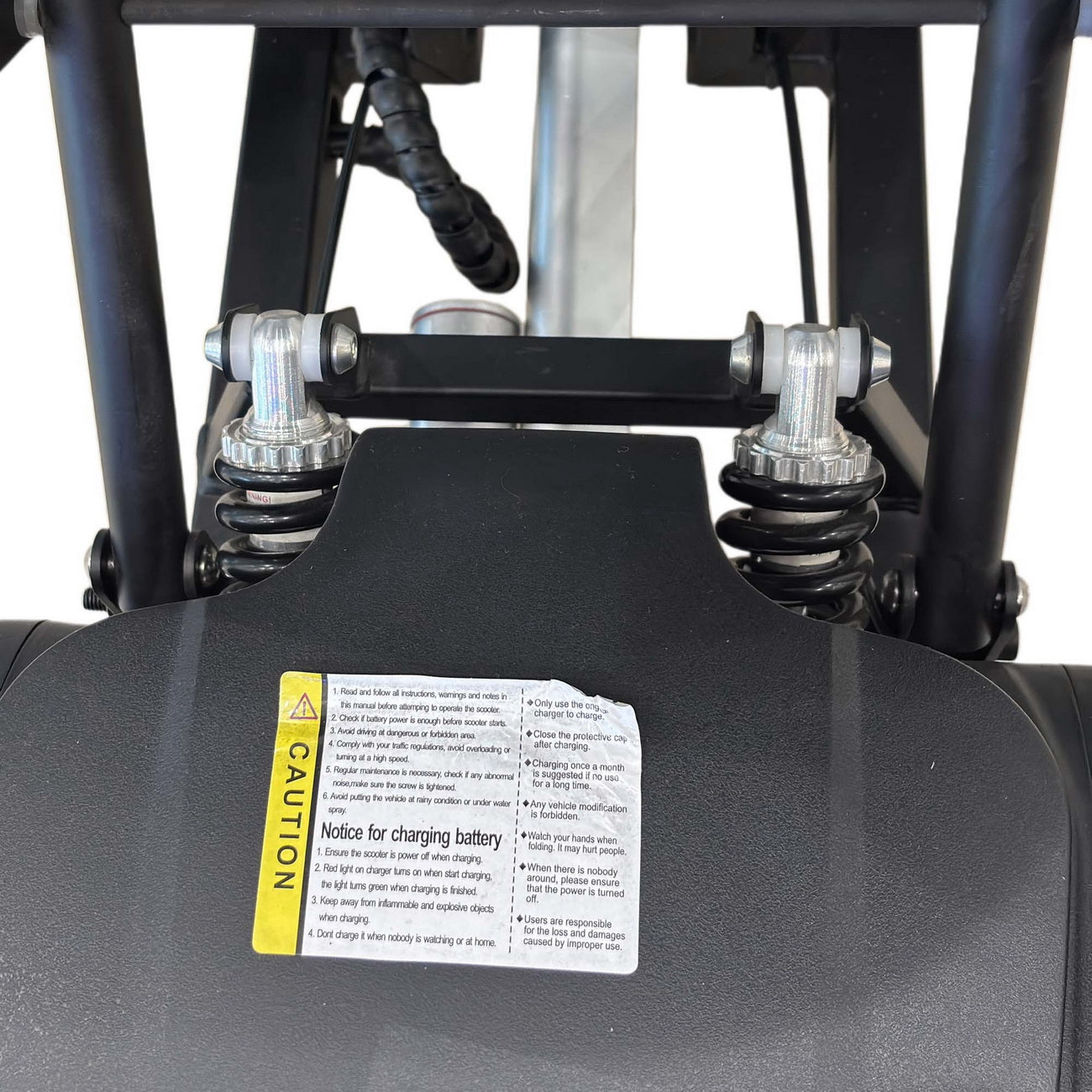 سكوتر التنقل الكهربائي CRONY YB-M04 للبالغين، كرسي متحرك قابل للطي، مدى طويل، عجلة أمامية 10 إنش، سكوتر للسفر