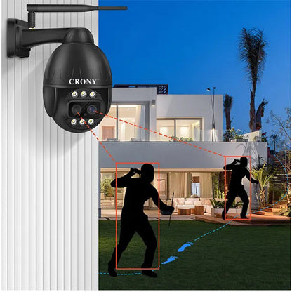 كاميرا CRONY VST-DL26G-3IN1-4MP-10X 4G بعدستين 4K واي فاي/لان/4G GSM بان وتيلت وزوم كاميرا أمان ذكية
