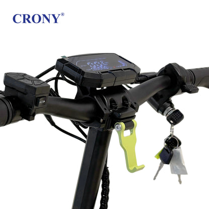 CRONY D2 Dual Motor Electric Scooter with Seat, 4000W (2000W x2), 48V 18.2Ah Battery, 45-60KM Range, Up to 70KM/H, 10-Inch Tires, Front & Rear Suspension, Disc Brakes, LED Lights, Bluetooth APP, Green