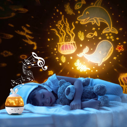 CRONY rabbit 6 kinds of pattern light Starry Sky Luminous Projection Nebula Music