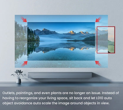 CRONY L010 LCD Smart Projector Android 11 WIFI Mini Portable 4K Full HD 1080p