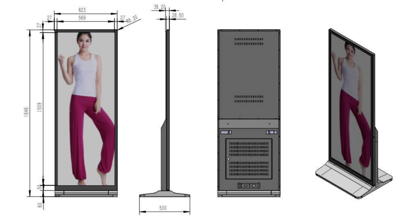 كروني TX64-2 شاشة لمس عمودية بحجم 64 بوصة بدقة عالية كاملة نظام أندرويد 11 شاشة LED مكبرات صوت مزدوجة واي فاي بلوتوث للمكتب والفصل الدراسي