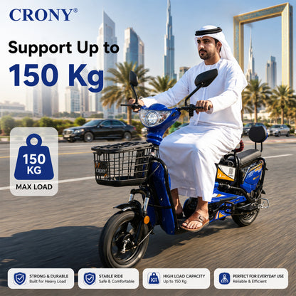 دراجة كهربائية CRONY W6 بعجلات 14 بوصة سكوتر كهربائي