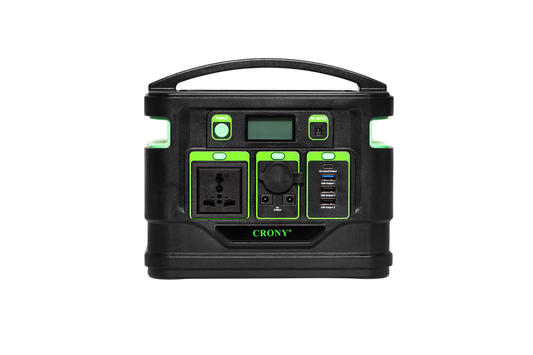 محطة طاقة محمولة CRONY GPS300 بقدرة 300 واط مع بطارية ليثيوم احتياطية وشاشة LCD