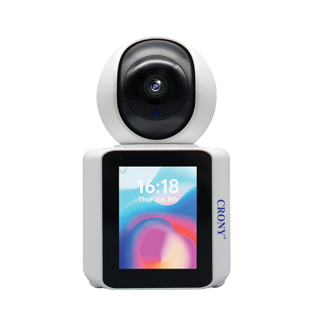 كاميرا مكالمات الفيديو CRONY C30+ بدقة 2K، كاميرا أمان ذكية للمنزل مع واي فاي، شاشة 1080P، اتصال داخلي فوري، صوت ثنائي الاتجاه، رؤية ليلية لمراقبة الأطفال ورعاية المسنين
