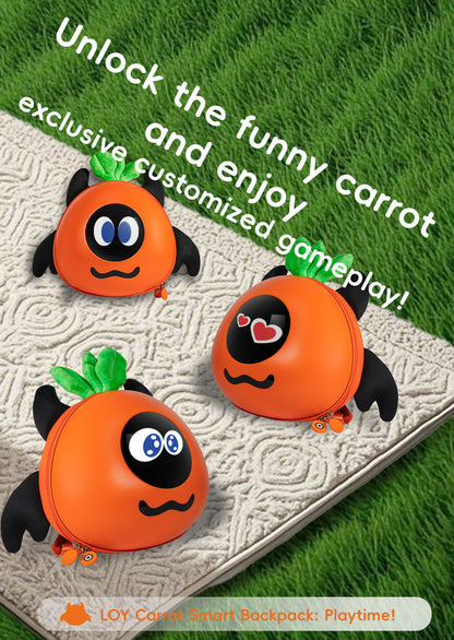 حقيبة ظهر CRONY Carrot LED ذكية لعرض البكسل الفني حقيبة ظهر قابلة للبرمجة عبر البلوتوث مع شاشة LED بحجم 32x32 عرض نصوص ورسوم متحركة مخصصة للسفر والمدرسة والتنقل هدايا تقنية