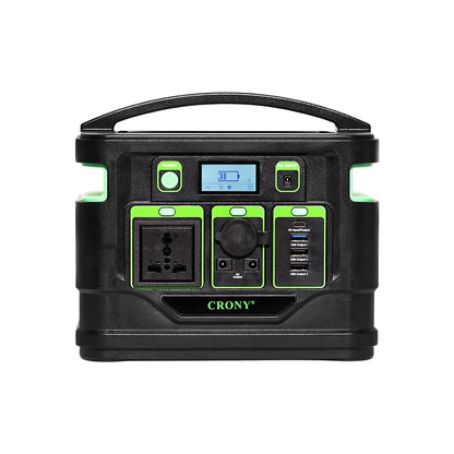 محطة طاقة محمولة CRONY GPS300 بقدرة 300 واط مع بطارية ليثيوم احتياطية وشاشة LCD