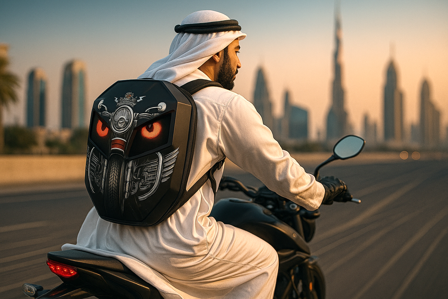 حقيبة ظهر عرض LED بتقنية نقل الماء لرجل الحديد كروني، حقيبة ظهر LED مطورة لرجل الحديد، حقيبة ظهر فارس بشاشة LED، حقيبة ظهر دراجة نارية، حقيبة سفر رائعة، حقيبة سكوتر -2